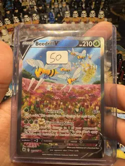 2022 Pokemon Beedrill V (Full Art) 161/189 Swsh10: Astral Radiance Holo *L1* - Image 1