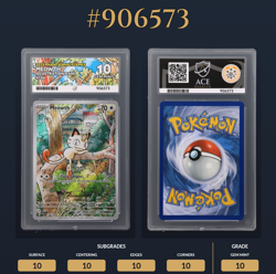 Pokemon TCG Meowth 106/094 Illustration Rare Phantasmal Flames ACE 10 Gem Mint - Image 1