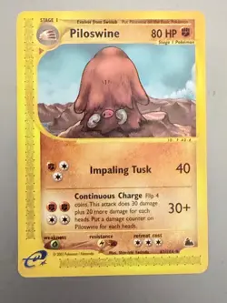2003 Pokemon Piloswine 43/144 Skyridge Regular non holo Never Played - Image 1