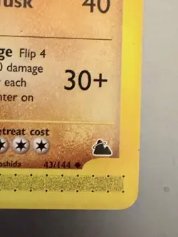 2003 Pokemon Piloswine 43/144 Skyridge Regular non holo Never Played - Image 4