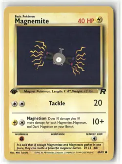 Pokemon Magnemite 60/82 1st Edition Team Rocket Common - Image 1