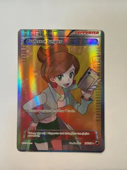 Pokemon TCG Professor Juniper Full Art Ultra Rare 116/116 Plasma Freeze MISCUT - Image 1