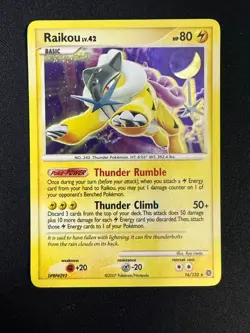 Raikou - 16/132 - Holo Rare Secret Wonders - Pokemon (LP) - Image 1