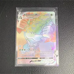 Pokemon TCG Rillaboom VMAX Secret Rare Full Art Holo 193/192 Rebel Clash 330 HP - Image 1
