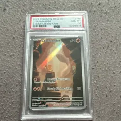 Pokemon Charmander Illustration Rare Holo PSA 10 Sv: Scarlet & Violet 151 #168 - Image 1