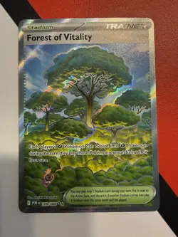 Pokemon TCG Forest of Vitality 109/088 Full Art Stadium Trainer Perfect Order - Image 1