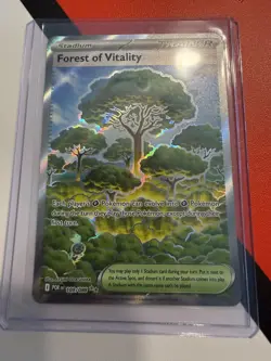 Pokemon TCG Forest of Vitality 109/088 Full Art Stadium Trainer Perfect Order - Image 3