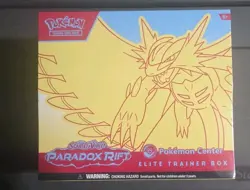Paradox Rift Pokemon Center Elite Trainer Box ETB Roaring Moon New And Sealed - Image 1