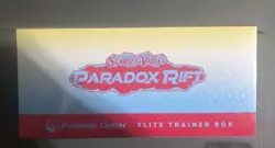 Paradox Rift Pokemon Center Elite Trainer Box ETB Roaring Moon New And Sealed - Image 2