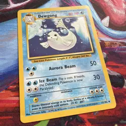 Pokemon TCG Dewgong Base Set 25/102 Regular MP. - Image 1