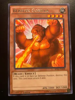 Yu-Gi-Oh! TCG Battle Pack 3 BP03-EN008 Berserk Gorilla 1st Edition - Image 1