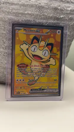 Meowth EX 107/088 Perfect Order Pokemon Card Pack Fresh Mint - Image 1