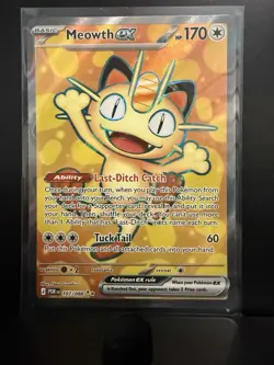 Meowth EX 107/088 Perfect Order Pokemon Card Pack Fresh Mint - Image 1