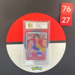 Monkey D. Luffy OP01-024 SR ROMANCE DAWN - ONE PIECE Card Game Chinese Grade10 - Image 1