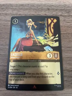 Gazelle - Ballad Singer Disney Lorcana Whispers In The #25/204 Rare Cold Foil - Image 1