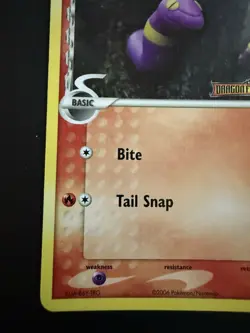 Pokemon TCG Dragon Frontiers Ekans EX Reverse Holo 47/101 Near Mint Print Error - Image 5