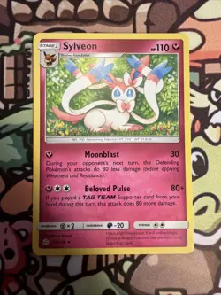 Pokemon Card Cosmic Eclipse Sylveon 155/236 Regular Rare - NM/Mint - Image 1