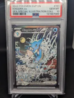 Kingdra ex 131 Sv: Scarlet & Violet Black Star Promo Card Holo PSA 10 - Image 1
