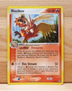 Pokemon Blaziken Power Keepers Holo Rare Card 5/108 HP100 2007 TCG MP/HP - Image 1