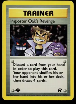 Pokemon Card - Imposter Oak's Revenge Team Rocket 76/82 1st Edition Uncommon - Image 1