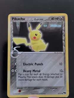 Pokemon Card TCG Pikachu Delta Species 13/17 Pop Series 5 Steel Type LP - Image 1