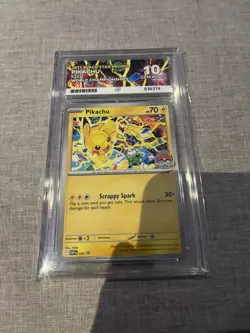 Pokemon Pikachu TCG SVP en 225 World Championships 2025 Black Star Promo Card - Image 1