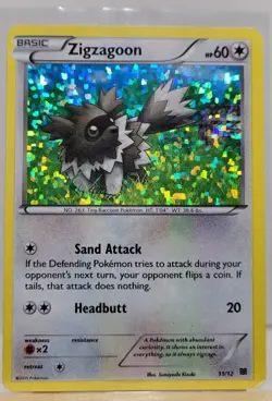 Zigzagoon 11/12 Holo 2015 McDonalds Exclusive Promo Pokemon Card TCG - Image 1