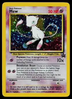 Pokemon Card - Mew Wizards Black Star Promos 9 Holo Promo - Image 1