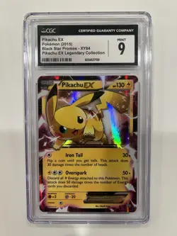 ✨Pokemon Pikachu EX Black Star Promo XY84 Holo CGC 9 Pokemon Card✨ - Image 1