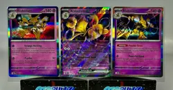Alakazam ex SVP 050 + Alakazam 082/167 & 056/132 Holo 3 Card Lot Pokemon - Image 2