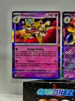 Alakazam ex SVP 050 + Alakazam 082/167 & 056/132 Holo 3 Card Lot Pokemon - Image 5