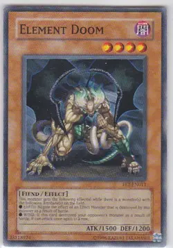 JP) Yugioh - Konami - Yu-Gi-Uh! - Element Doom - FET-EN011 - Trading Card - Image 1