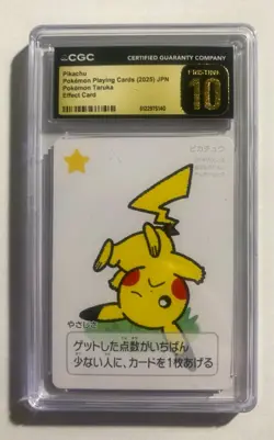 CGC PRISTINE 10 | Pikachu Taruka Playing Cards | Japan 2025 | Effect Cards - Image 1