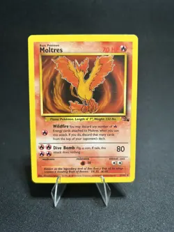 Pokemon TCG Moltres Fossil Card 27/62 Non-Holo Rare - Image 1
