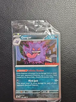 Gengar Promo Card Pokemon Perfect Order Gamestop Stamped 050/088 SEALED - Image 4