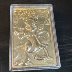 Pokemon Burger King Gold-Plated Card Mewtwo #150 Pokeball Card Set - Image 2
