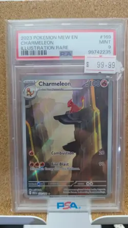 Pokemon Card PSA 9 Mint Charmeleon 151 Illustration Rare 2023 Holo 169/165 EN - Image 1
