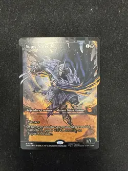 TMNT Super Shredder M 0285 Mythic Borderless Foil PZA Magic The Gathering - Image 1