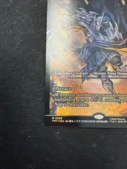 TMNT Super Shredder M 0285 Mythic Borderless Foil PZA Magic The Gathering - Image 5