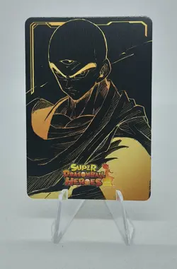 TENSHINHAN DRAGON BALL Z HEROES DBZ DBGT CARTE CARD PRISM HOLO FOIL 3D MANGA NEW - Image 2