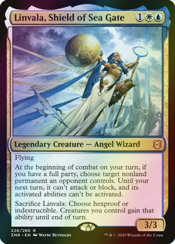 MTG Linvala, Shield of Sea Gate Foil ** Zendikar Rising ** English (NM) - Image 1