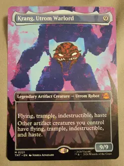 BRAND NEW Magic The Gathering: Krang, Utrom Warlord (Borderless) TMNT Regular - Image 1
