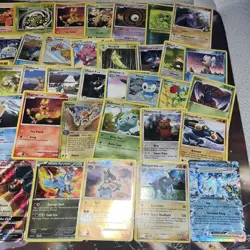 Huge Vintage Pokemon Card Lot HP/Damaged - 62 Card Lot - Image 4