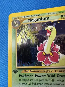 Meganium 1st Edition!! HOLO RARE Neo Genesis #11/111 VINTAGE 2000 Pokemon - Image 2