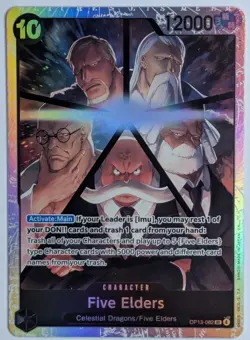 Five Elders OP13-082 Super Rare One Piece TCG SR EN NM - Image 1