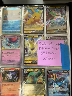 Binder of a random Lot of (351) Pokemon Cards w/ Holos - Image 1