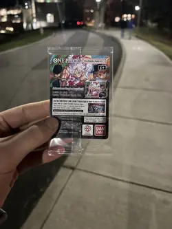 One Piece Card Game Monkey D. Luffy US Voyage Promo Sealed College Basketball - Image 2