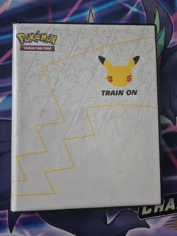 Pokemon Jumbo Card Holder & 4 Jumbo Cards: Pikachu Snorlax Charizard & Eternatus - Image 1