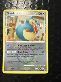 Snorlax Crosshatch Holo 33/111 Rising Rivals League Promo Pokemon Card - LP - Image 1