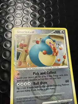 Snorlax Crosshatch Holo 33/111 Rising Rivals League Promo Pokemon Card - LP - Image 2